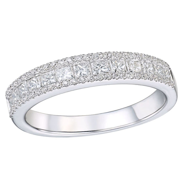 18ct White Gold Micro Prong Set Diamond Ring