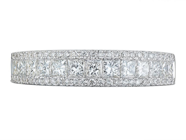18ct White Gold Micro Prong Set Diamond Ring
