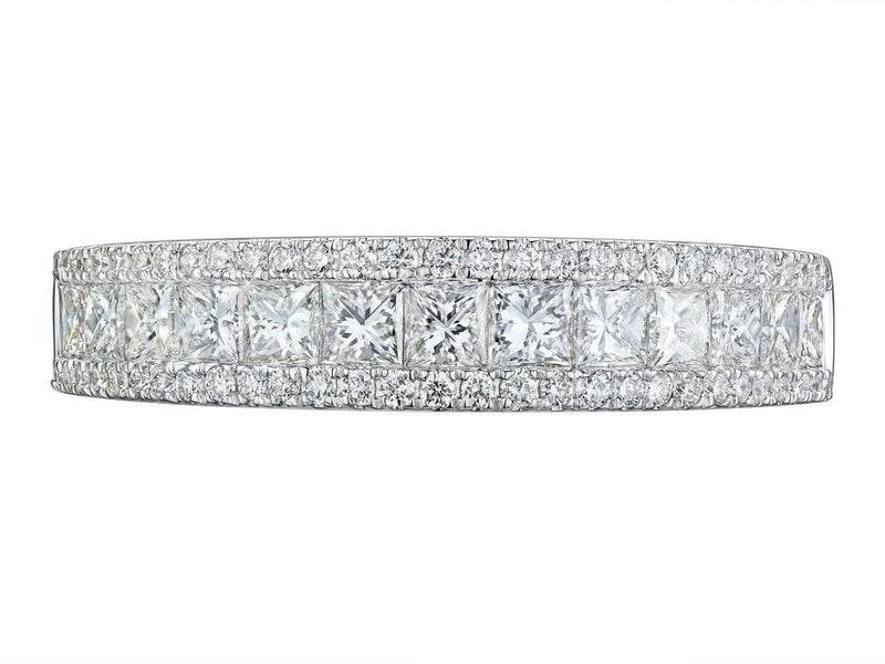 18ct White Gold Micro Prong Set Diamond Ring