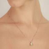 Carat London 9ct White Gold Fulton Necklace