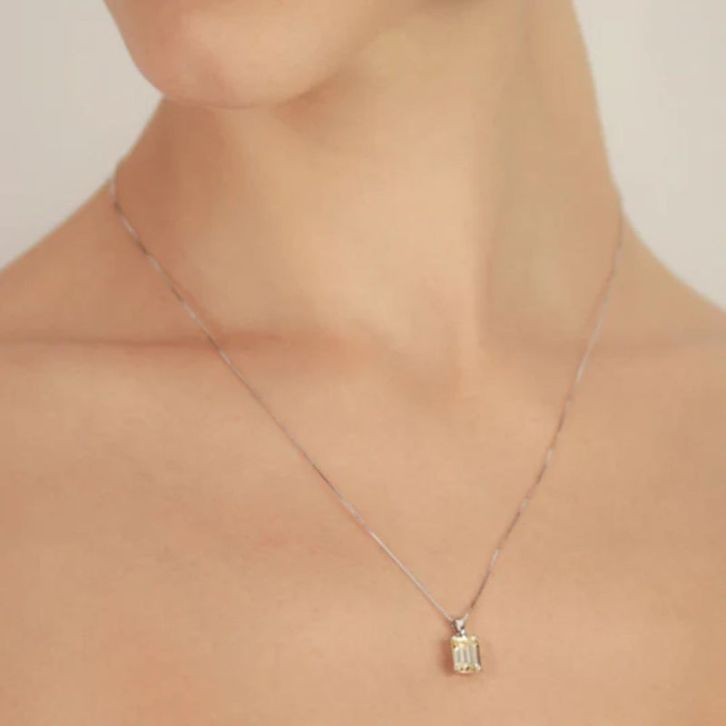 Carat London 9ct White Gold Fulton Necklace