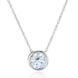9ct Gold Cubic Zirconia Hidden Heart Necklace