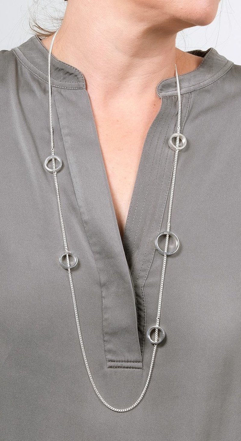 Maureen Lynch Daisy Days Chain Necklace 36"