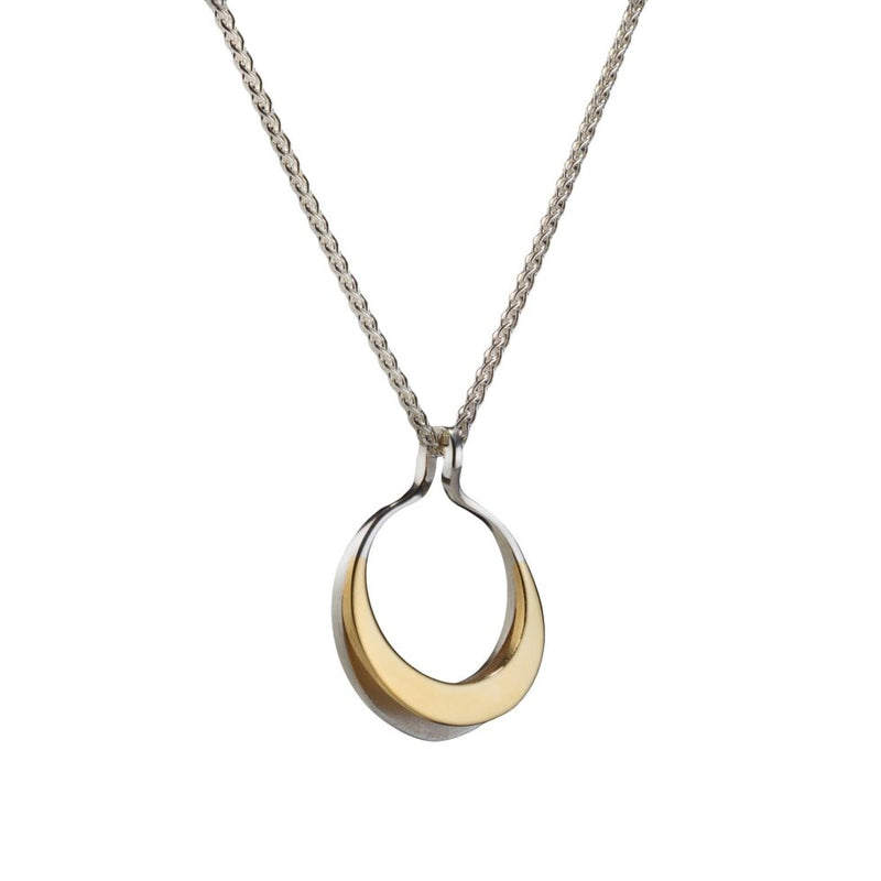 Maureen Lynch Circle of Dreams 9ct Gold and Silver Necklace