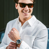 Casio EDIFICE Silver Steel Black Dial Watch EFB-109D-1AVEF