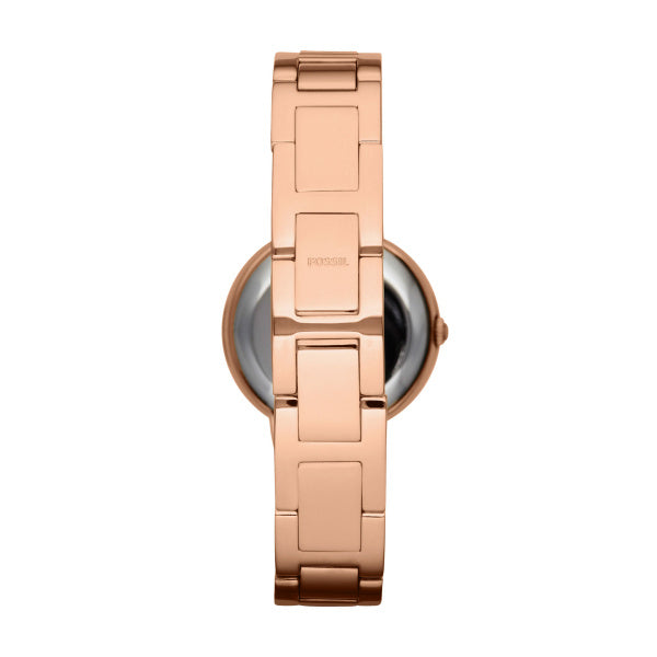 Fossil Virginia Rose Gold 30mm Ladies Watch ES3284
