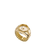 Fossil Watch Ring Quartz Gold Steel 15mm Ring Watch ES5246