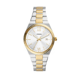 Fossil Scarlette Quartz Two Tone Steel 38mm Ladies Watch ES5259