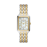 Fossil Raquel Quartz Two Tone Steel Mother of Pearl Dial 26mm Ladies Watch ES5305