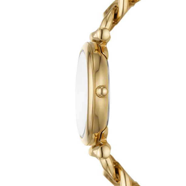 Fossil Carlie Quartz Gold Steel 28mm Ladies Watch ES5329