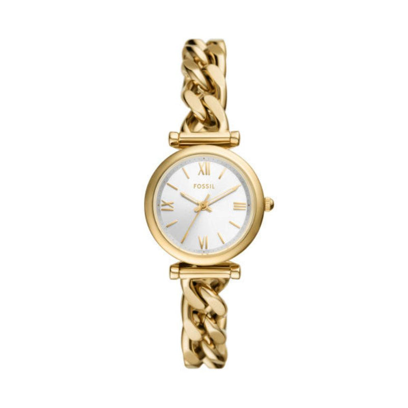 Fossil Carlie Quartz Gold Steel 28mm Ladies Watch ES5329