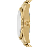 Fossil Scarlette Quartz Gold Tone Steel 32mm Watch ES5338