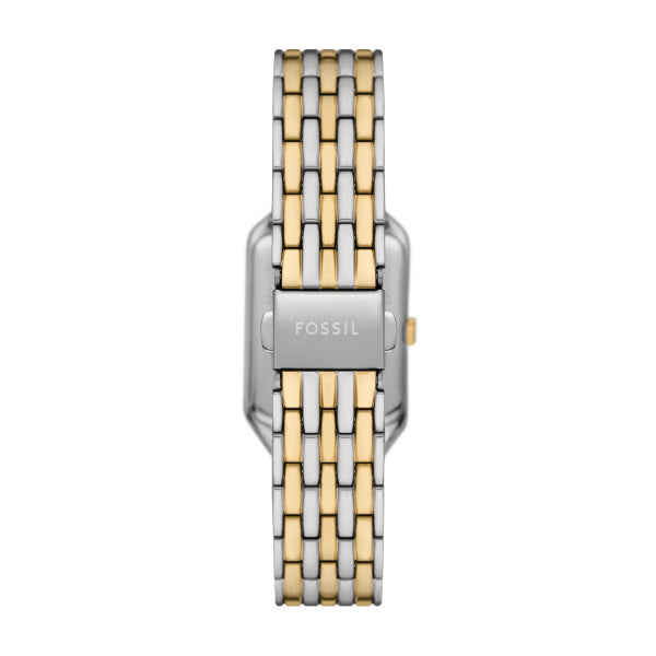 Fossil Raquel Quartz Two Tone Steel Silver Dial 23mm Ladies Watch ES5368