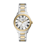 Fossil Gilmore Quartz Two Tone Steel Silver Dial 38mm Ladies Watch ES5396
