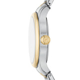 Fossil Gilmore Quartz Two Tone Steel Silver Dial 38mm Ladies Watch ES5396