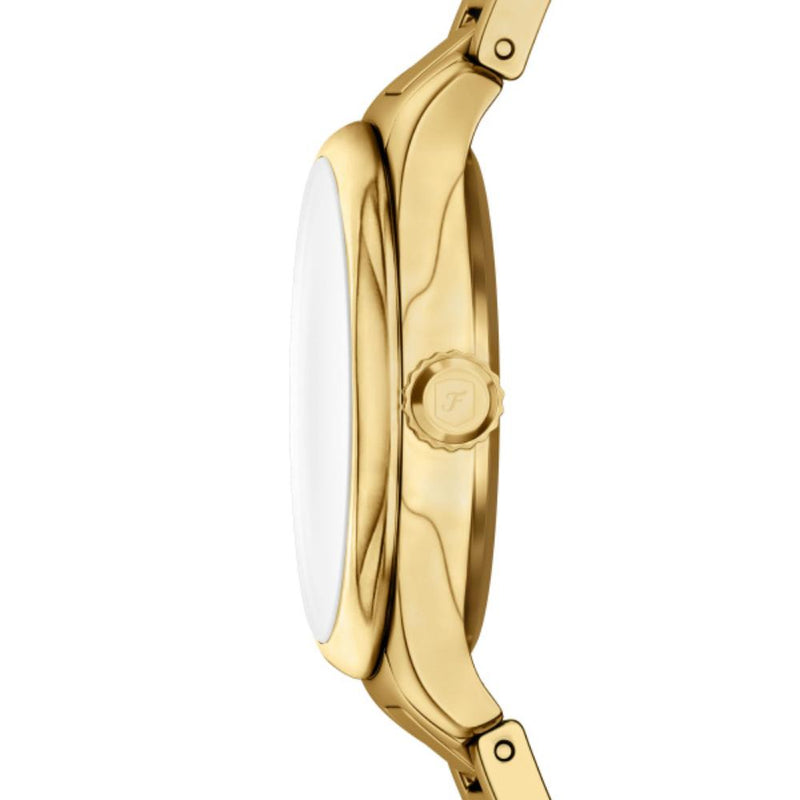Fossil Gilmore Quartz Gold Tone Silver Dial 28mm Watch ES5421