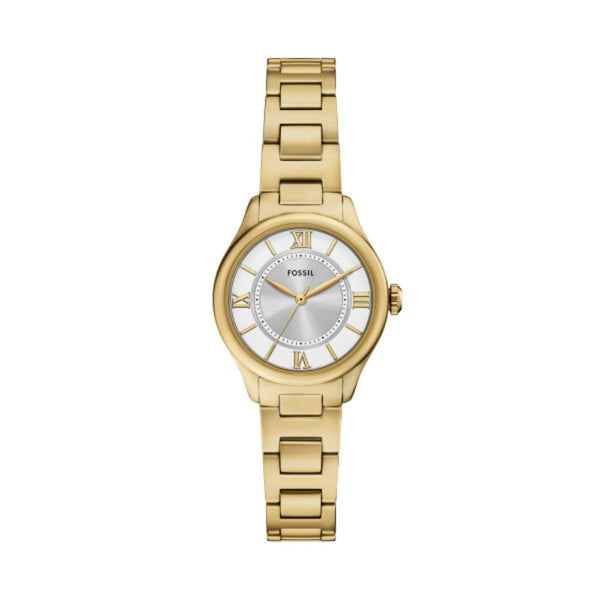 Fossil Gilmore Quartz Gold Tone Silver Dial 28mm Watch ES5421