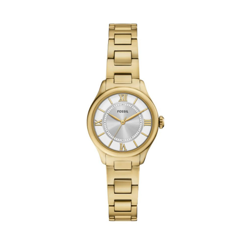 Fossil Gilmore Quartz Gold Tone Silver Dial 28mm Watch ES5421