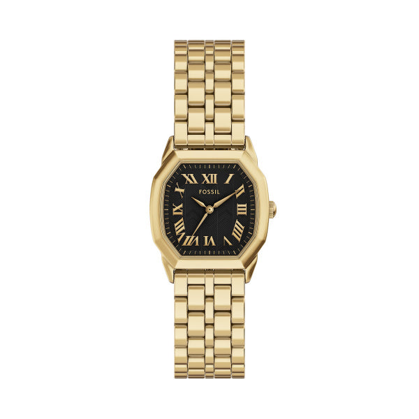 Fossil Harlow Quartz Gold Tone Black Dial 27mm Watch ES5433