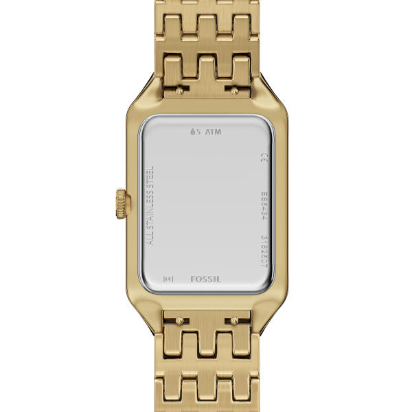 Fossil Raquel Quartz Gold Steel Black Dial 23mm Watch ES5434