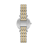 Fossil Carlie Quartz Two Tone Steel Green Dial 28mm Ladies Watch ES5439