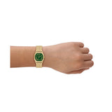 Fossil Harlow Quartz Gold Steel Green Dial 27mm Watch ES5451