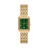 Fossil Raquel Quartz Gold Steel Green Dial 23mm Watch ES5452