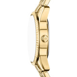 Fossil Scarlette Quartz Gold Steel Green Dial 34mm Watch ES5460