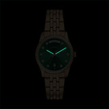 Fossil Scarlette Quartz Gold Steel Green Dial 34mm Watch ES5460