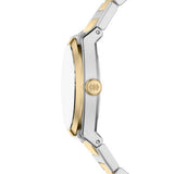 Fossil Everett Quartz Two Tone Steel Silver Dial 27mm Watch ES5494