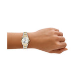 Fossil Everett Quartz Two Tone Steel Silver Dial 27mm Watch ES5494