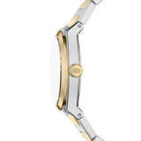 Fossil Everett Quartz Two Tone Steel Black Dial 27mm Watch ES5495