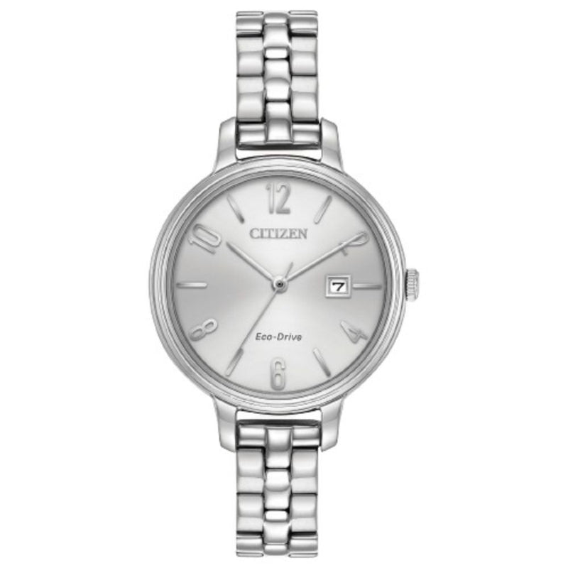 Citizen Chandler Eco Drive 31mm Stainless Steel Ladies Watch EW2440-53A