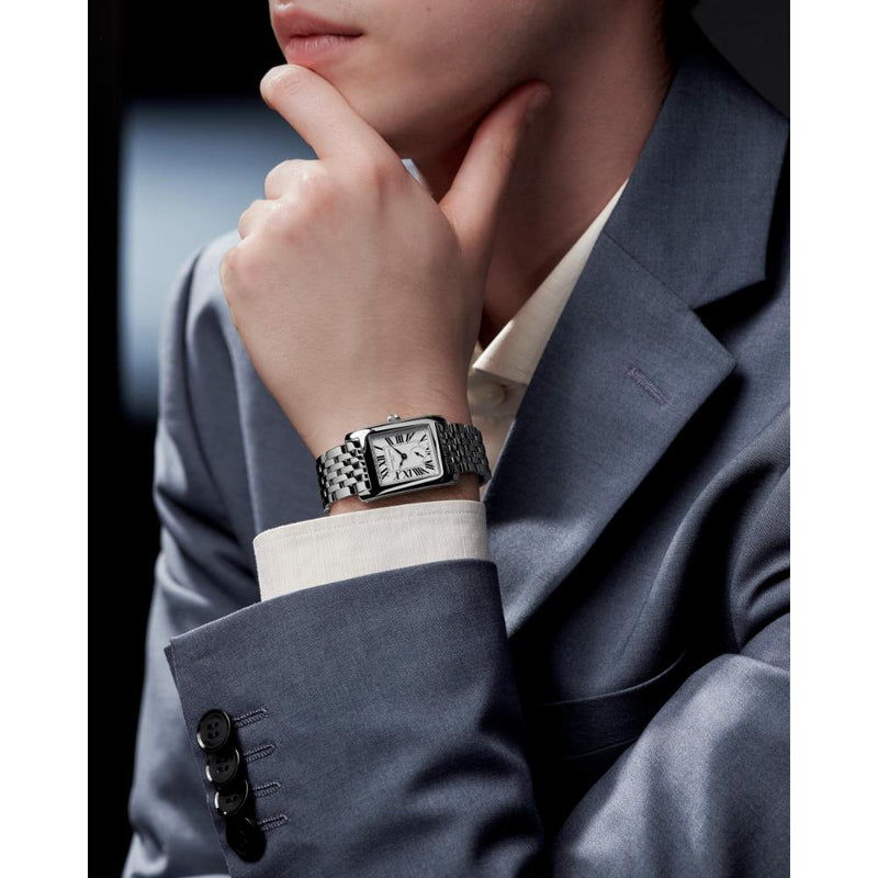 Frederique Constant Classics Carrée Quartz Silver Tone Watch FC-235S2C6B