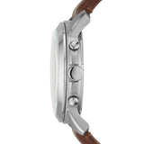 Fossil Grant Quartz Brown Leather Black Dial 44mm Watch FS4813