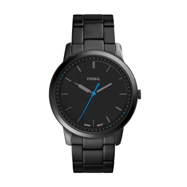 Fossil Minimalist Quartz Black Steel Black Dial 44mm Watch FS5308