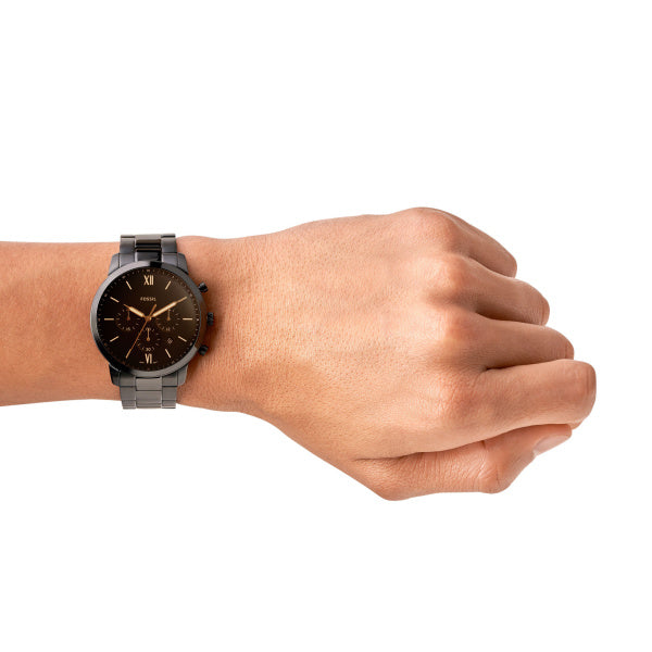 Fossil Neutra Quartz Black Steel Watch FS5525