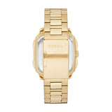 Fossil Inscription Gold Tone Black Dial 42mm Mens Watch FS5932