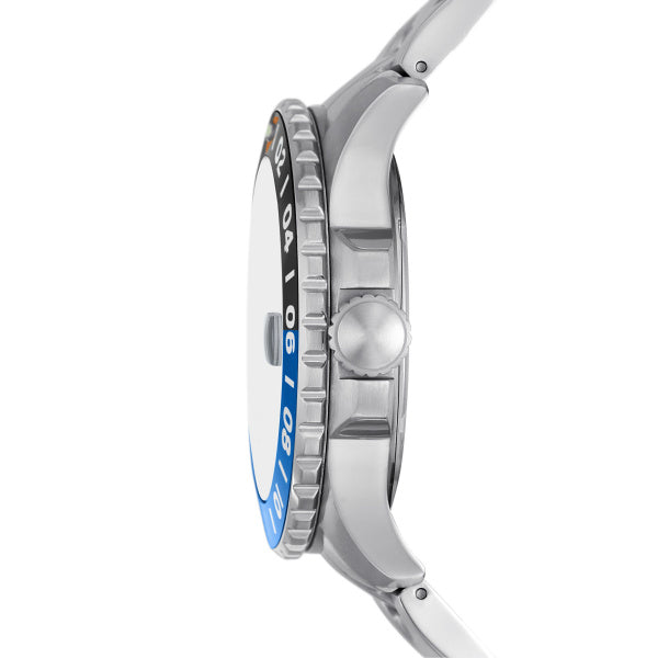 Fossil Blue Blue Dial Silver Steel 46mm Watch FS5991