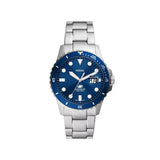 Fossil Blue Quartz Silver Steel Blue Dial 42mm Watch FS6029