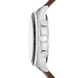 Fossil Sport Tourer Silver Steel Cream Dial 42mm Watch FS6042