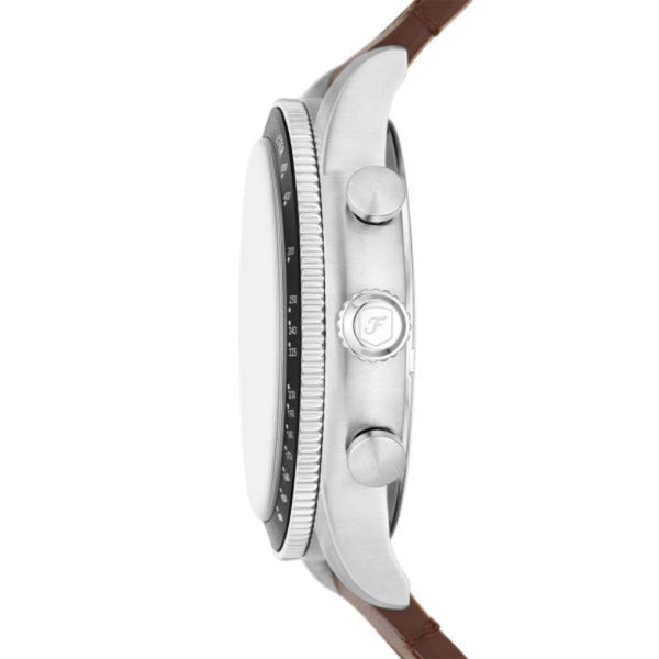 Fossil Sport Tourer Silver Steel Cream Dial 42mm Watch FS6042