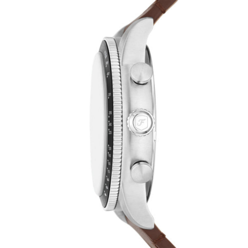 Fossil Sport Tourer Silver Steel Cream Dial 42mm Watch FS6042