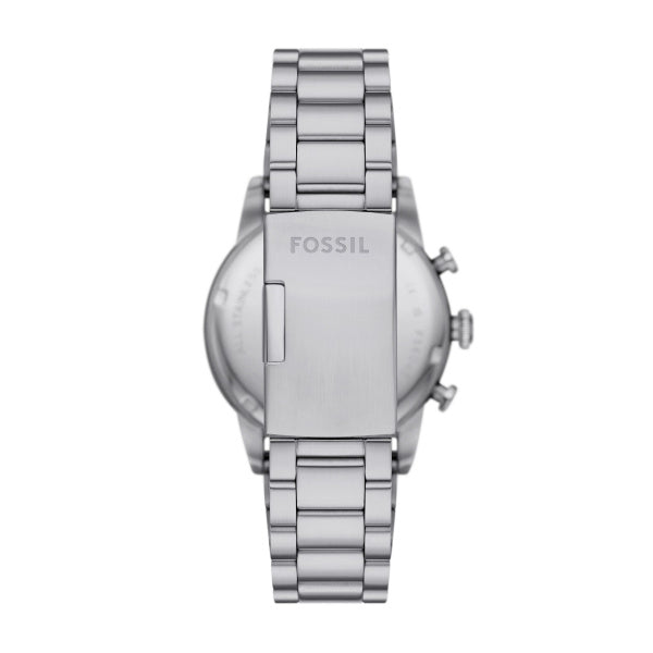 Fossil Sport Tourer Silver Steel Black Dial 42mm Watch FS6045