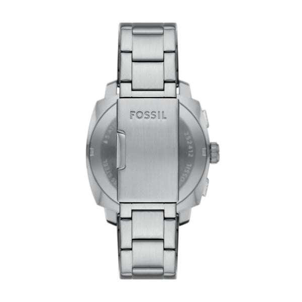 Fossil Machine Silver Steel Black Dial 44mm Watch FS6095
