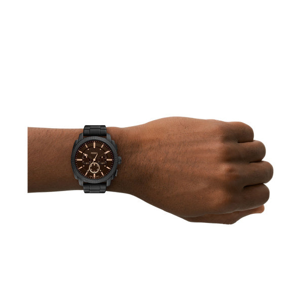 Fossil Machine Black Steel Black Dial 44mm Watch FS6097