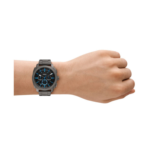 Fossil Machine Gunmetal Steel Black Dial 44mm Watch FS6098