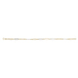 9ct Gold Elongated 19.5cm Bracelet