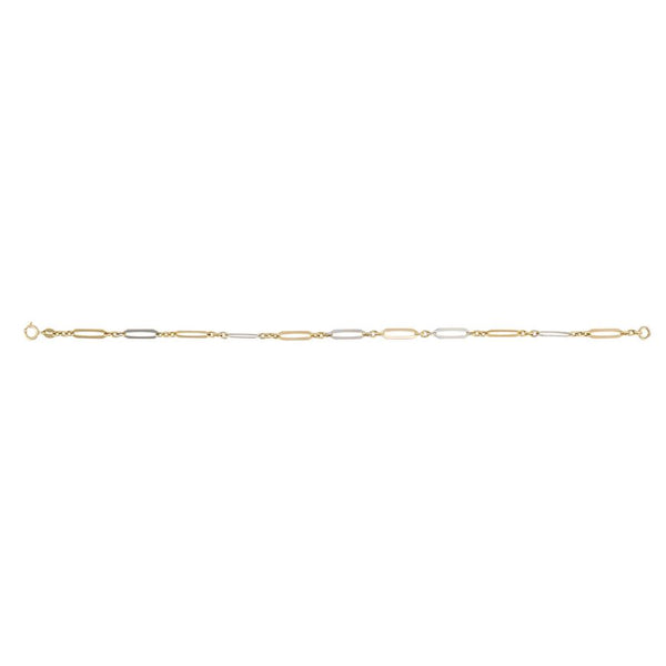 9ct Gold Elongated 19.5cm Bracelet