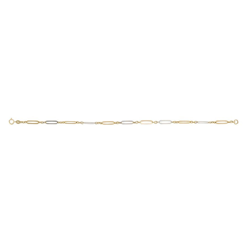 9ct Gold Elongated 19.5cm Bracelet